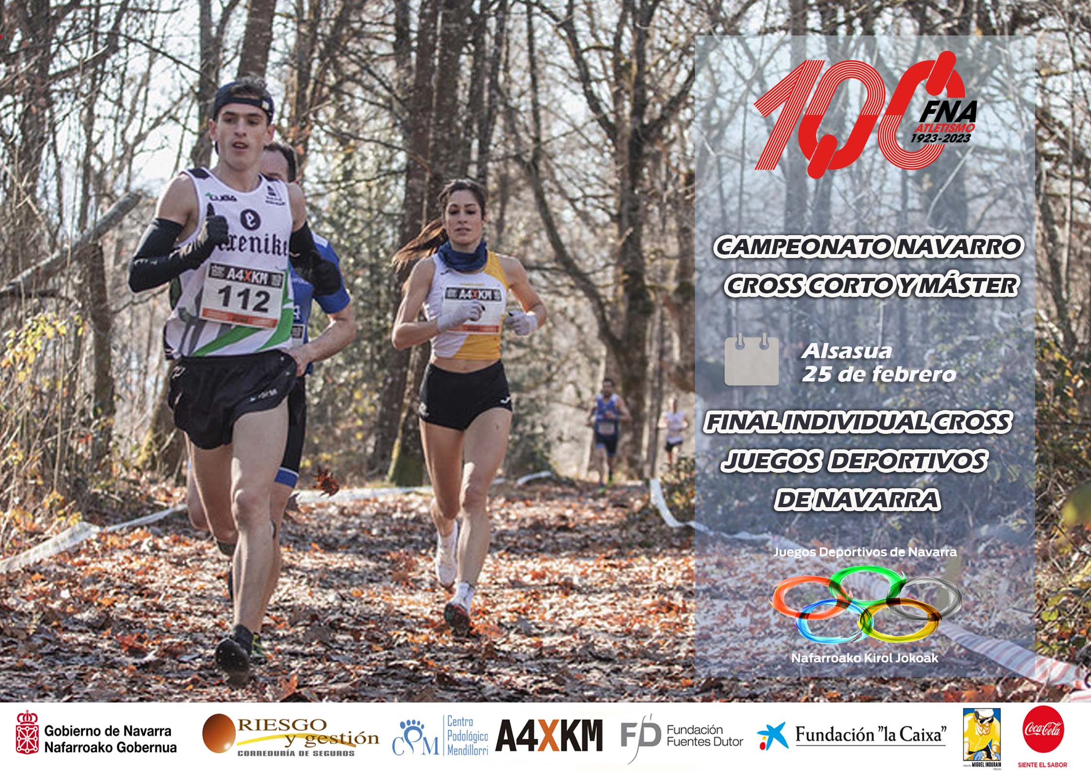 Lista de inscritos Campeonato Navarro Cross Corto y Master